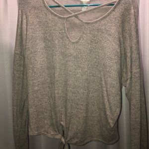 Cream sweater top